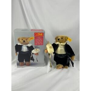 Steiff Ring Bearer 0155 23 Strong Museum Bear w Box Wedding Mohair